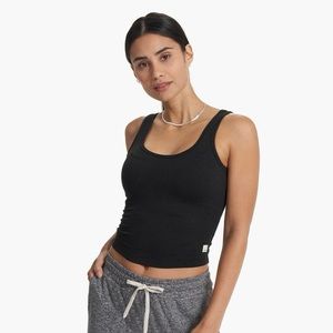 NWT Vuori Halo Essential Tank, Black Heather